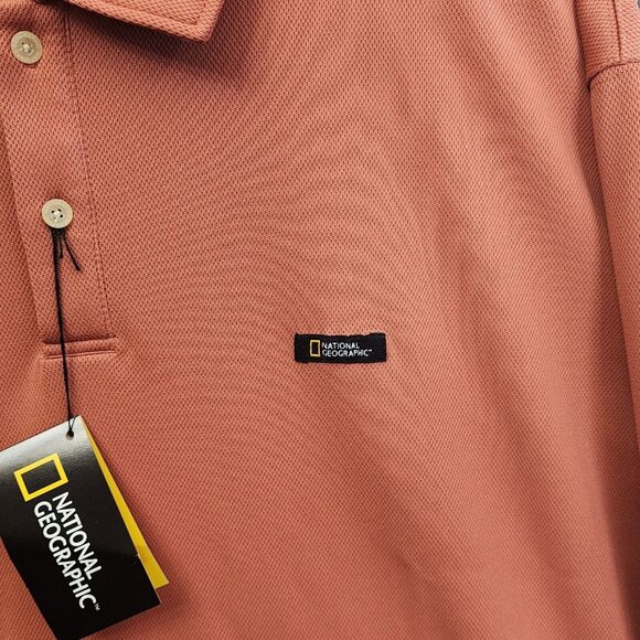 National Geographic Polo Shirt Mens XL‎ Long Sleeve Quick Drying Knit XL - Picture 3 of 13